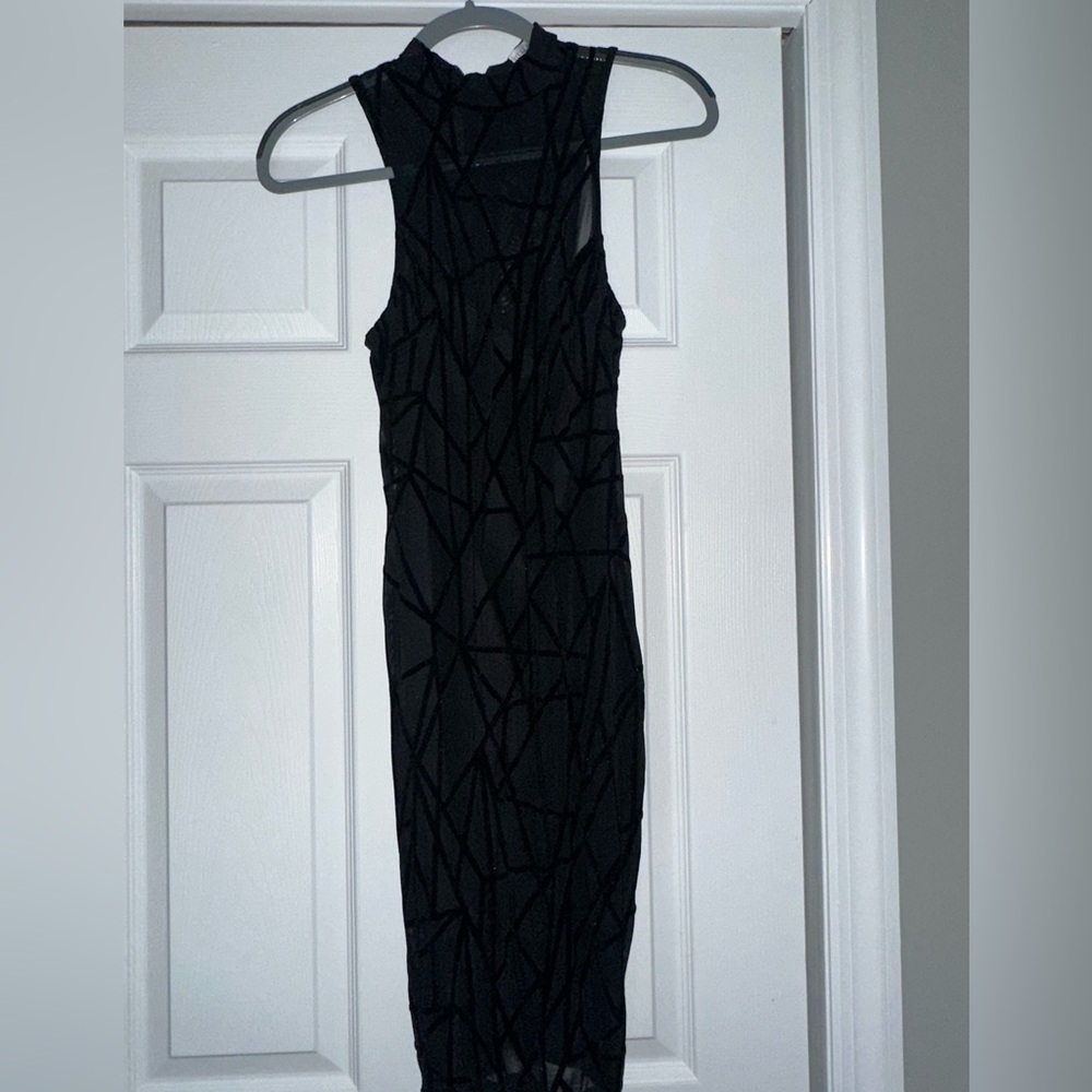 Black abstract pattern Hello Molly dress